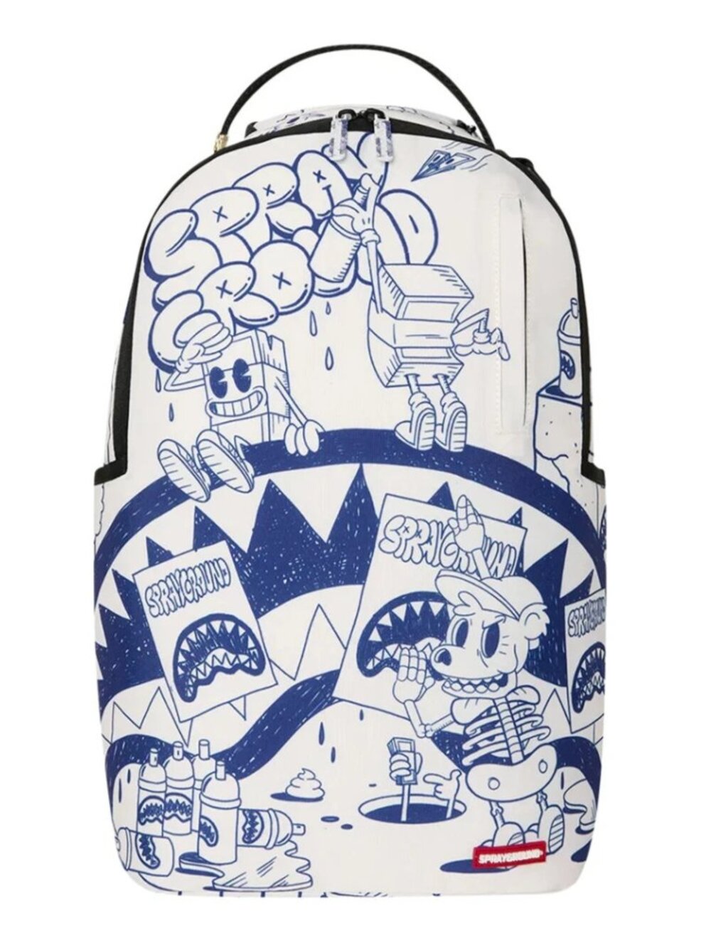 Sprayground CASH & CHAOS Backpack🔥New Black Bookbag Large School Bag